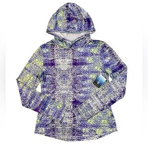 NWT Silver Bait Performance Fishing Long Sleeve Hooded Shirt Men’s Medium